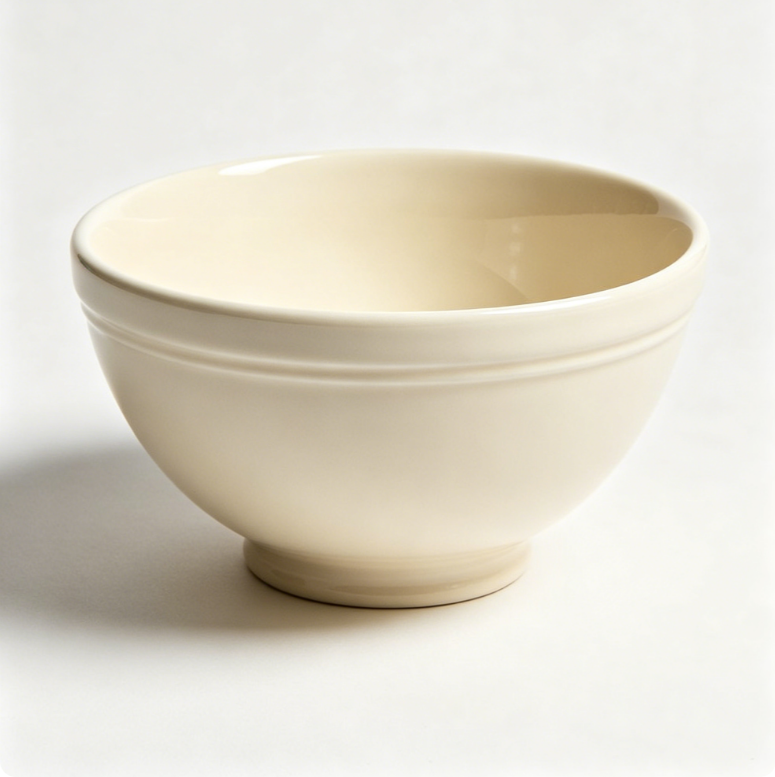 Colette Stoneware Nesting Bowls, Cream, Set of 3